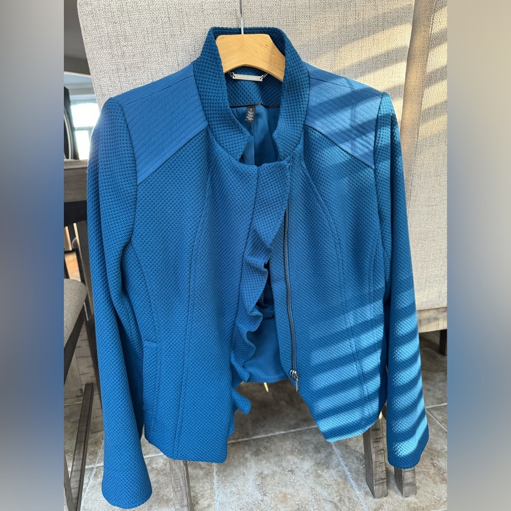 WHBM beautiful jacket with details in front , you can dress up or casual
